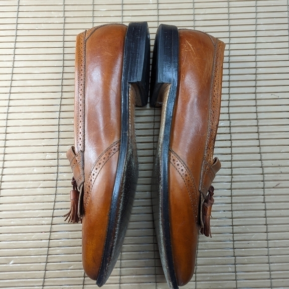 ALLEN EDMONDS Men\'s SIZE 11B 5059 BRIDGETON KILTIE TASSEL DRESS BROWN LOAFERS. 2 main image 8